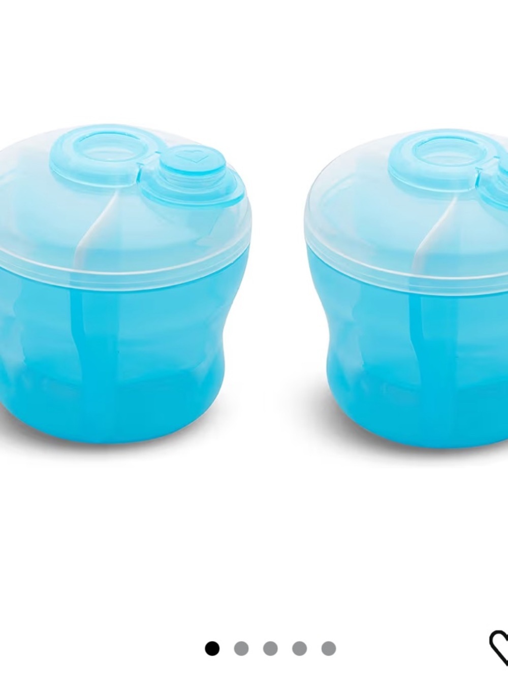Munchkin Light Blue Triple-Section Formula Dispensers (2 Pack) - Picture 2 of 3